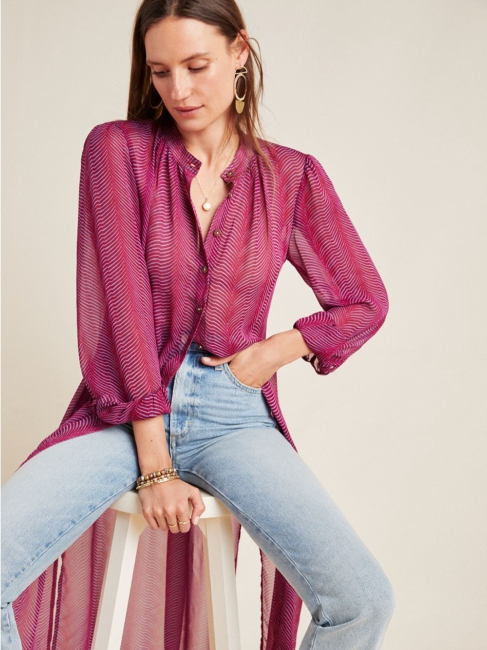 Anthropologie Maeve Sheet Tunic